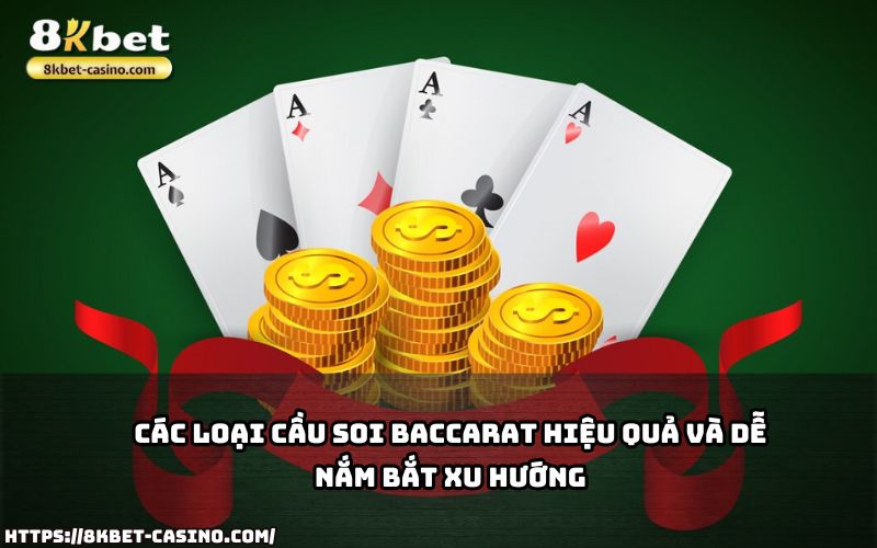 Tìm hiểu các loại cầu soi Baccarat tại 8KBET giúp anh em dễ nắm bắt xu hướng và thắng lớn hơn